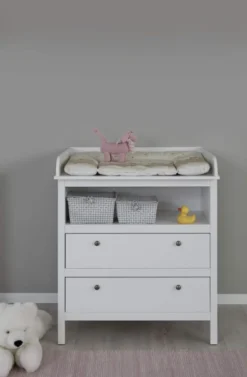 Trendteam Babyzimmer Wickelkommode Ole/Emma Weiß Melamin/WeißNachbildung 90 X 104 X 78 Cm -Barbie Store 6bc545f1e5fcbd3a2bbac6058504fa3c
