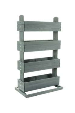 Caldari Vertikales Hochbeet Mit Vier Beweglichen Kästen CUBE 4, Anthrazit