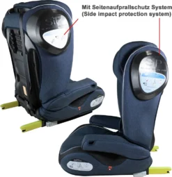 XOMAX A23 Auto Kindersitz Mit ISOFIX (Gruppe II, III) 15 - 36 Kg, Farbe:grey-black-sls -Barbie Store 6f47ce342f3f88449709b5ace3684371