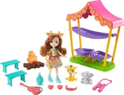 Enchantimals Savannen-Pyjamaparty Spielset Mit Griselda Giraffe Puppe