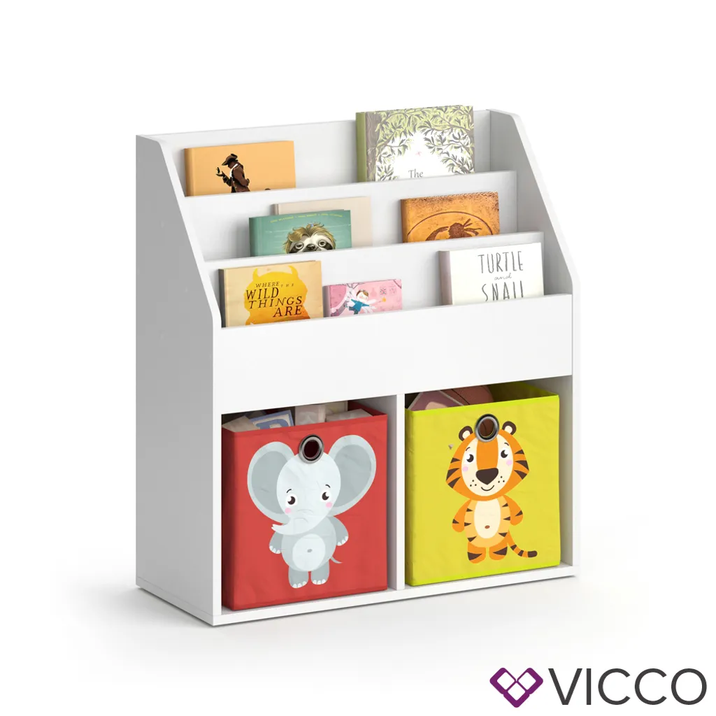 Vicco Kinderregal Luigi Weiß 72 X 79 X 30,7 Cm Holzwerkstoff 9 Vicco Kinderregal Luigi Weiß 72 X 79 X 30,7 Cm Holzwerkstoff – Bild 7