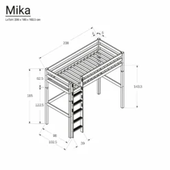Bubema Mika Hochbett Buche Massiv, Natur Oder Weiß Lackiert, 90 X 200 Cm : Buche, Weiß Lackiert 7 Bubema Mika Hochbett Buche Massiv, Natur Oder Weiß Lackiert, 90 X 200 Cm : Buche, Weiß Lackiert -Barbie Store 70c14049273424472729094a6e1dd04d
