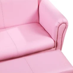 HOMCOM Kindersessel Mit Fußhocker, Kindercouch Mit Hocker, Kindersofa, Sofa Sessel, Rosa -Barbie Store 71177cac816f0251db5c4a5621a79756