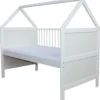 Babybett Kinderbett Juniorbett Bett Haus 140x70 Cm Umbaubar Mit Matratze Weiss -Barbie Store 7136c8c2e1354f559d0b02abb10e8531 1
