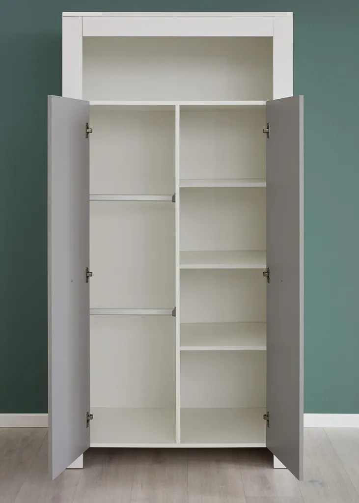 Trendteam Babyzimmer 4-teilige Kombination Pia Weiß Melamin/Lichtgrau Melamin 22 Trendteam Babyzimmer 4-teilige Kombination Pia Weiß Melamin/Lichtgrau Melamin – Bild 20