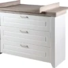 Roba Wickelkommode Mit Wickelansatz 'Felicia' Mit Soft-Close, 3 Schubladen, Wickelhöhe 90 Cm