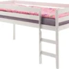 Hochbett ERIK Spielbett Kinderbett Bett, Kiefer Massiv Weiß Lackiert Mit Leiter 90 X 200 Cm (B X L) -Barbie Store 732095b9dcfddbc5af6b7651f254eba8