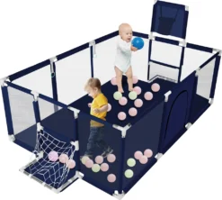 Laufstall Laufgitter Mit Basketballkorb Fußballtor Laufgitterzelt Spielgitter Absperrgitter Schutzgitter Krabbelgitter 181 X 122cm -Barbie Store 73928378ee490e6a22ef8f1fb87ea55a