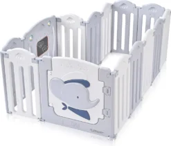 Baby Vivo Laufgitter Aus Kunststoff Faltbar - Kapitän Benjamin In Grau Und Weiß -Barbie Store 73ed5a007916ba18ca0b076dab90c10d