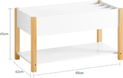 SoBuy KMB35-W Kinder Bücherregal Kinderregal Mit Ablagefächern Aufbewahrungsregal Spielzeugregal Weiß BHT Ca.: 85x45x42cm -Barbie Store 77c4796fea82f6ba6c653f966c60a61b