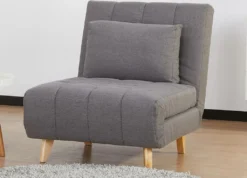 Schlafsessel - Stoff - Grau - STREVI 9 Schlafsessel - Stoff - Grau - STREVI -Barbie Store 781116373b2d2070b9a27a73779ba651