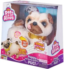 ZURU Spielwaren Pets Alive - Poppy Der Popo Wackelnde Mops Funktionsplüsch Actionfiguren -Barbie Store 7811add719cef54a7bf19b2362efff0b