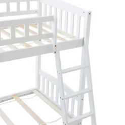 Merax Etagenbetten 90x200cm/90x200cm Hochbett Für 2 Kinder, Doppel Stockbett Teilbar Zu 2 Einzelbetten, Kinderbett Mit Rutsche Und Lattenrost, Weiß 23 Merax Etagenbetten 90x200cm/90x200cm Hochbett Für 2 Kinder, Doppel Stockbett Teilbar Zu 2 Einzelbetten, Kinderbett Mit Rutsche Und Lattenrost, Weiß -Barbie Store 78d3b481e0a2a7f98dea7c6186af36b9