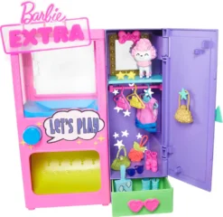 Barbie Extra Kleidungs-Automat Set Inkl. Hund & Zubehör, Barbie Outfits