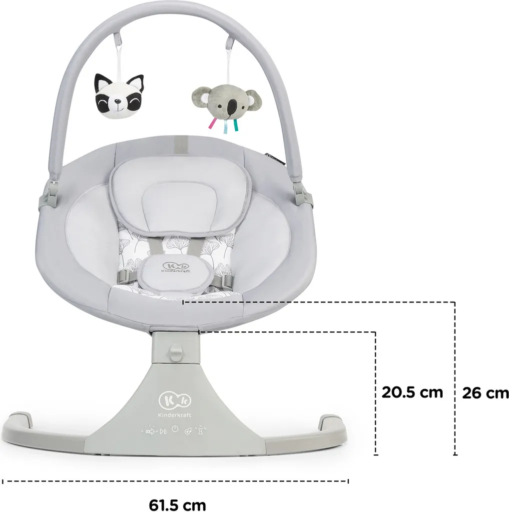 Kinderkraft Baby Rocker LULI Gray 8 Kinderkraft Baby Rocker LULI Gray – Bild 6