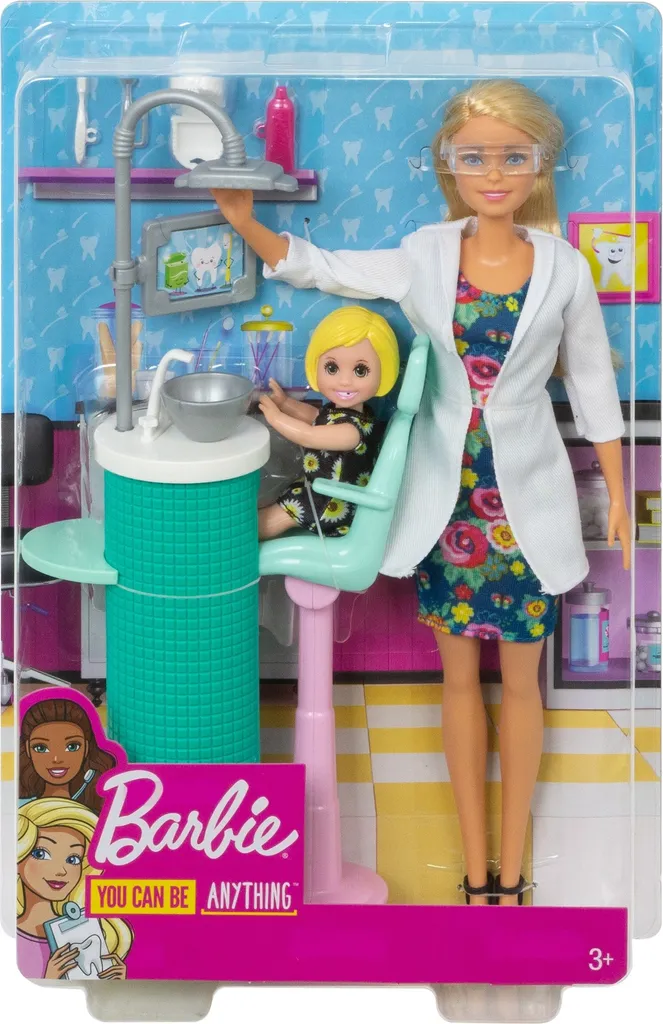 Barbie Zahnärztin-Puppe (blond) Und Spielset 4 Barbie Zahnärztin-Puppe (blond) Und Spielset – Bild 2