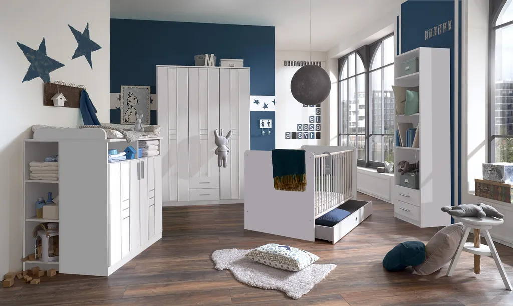 Komplett Babyzimmer Bela "Borkum" 7 Teiliges Komplett Set Mit Softclose In Weißeiche Und Leinenweiß, Babyzimmermöbel Komplett 3 Komplett Babyzimmer Bela "Borkum" 7 Teiliges Komplett Set Mit Softclose In Weißeiche Und Leinenweiß, Babyzimmermöbel Komplett