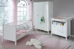 Trendteam Babyzimmer Wickelkommode Ole/Emma Weiß Melamin/WeißNachbildung 90 X 104 X 78 Cm -Barbie Store 858d3cb2f59089201d2ffbbd33944cda