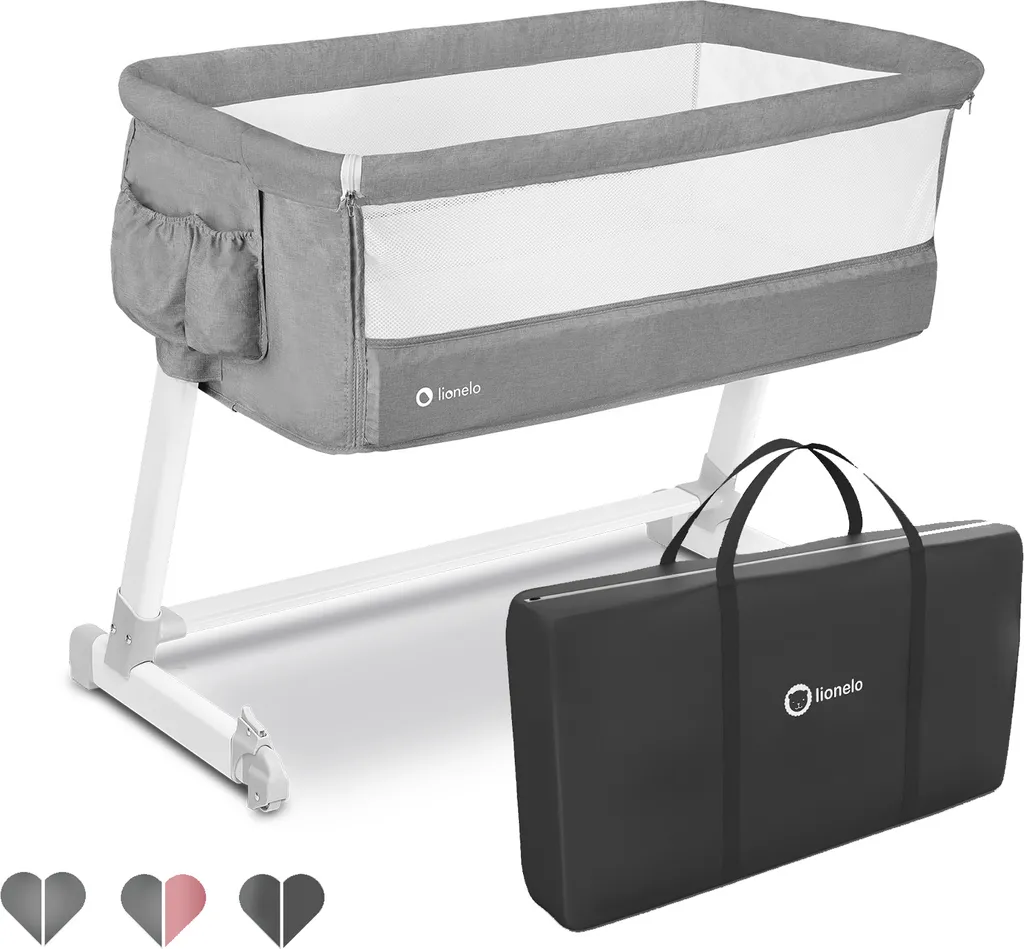 Lionelo Theo 2in1 Reisebett Beistellbett Kinderbett Ab Geburt Bis 9 Kg Grau 3 Lionelo Theo 2in1 Reisebett Beistellbett Kinderbett Ab Geburt Bis 9 Kg Grau