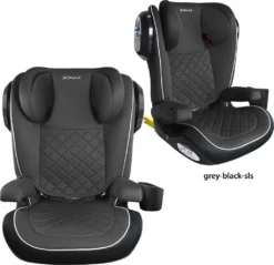 XOMAX A23 Auto Kindersitz Mit ISOFIX (Gruppe II, III) 15 - 36 Kg, Farbe:grey-black-sls -Barbie Store 86999aea10d36f174a86cd1158ca53a4