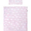 Roba Wiegenbettwäsche 2-tlg, Wiegenset 'Kleine Wolke Rosa', Babybettwäsche 80x80cm, 100% Baumwolle -Barbie Store 8871a48ac077c257f04d2679d9e007f6