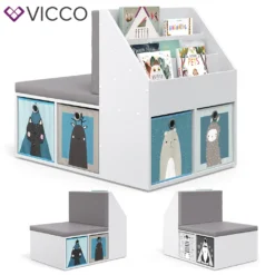 Vicco Kinderregal Onix Weiß 97,1 X 78,4 X 66,8 Cm Holzwerkstoff 16 Vicco Kinderregal Onix Weiß 97,1 X 78,4 X 66,8 Cm Holzwerkstoff -Barbie Store 88f0b7b8c5aba24b302d63bea8ba43c8