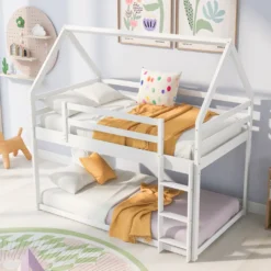 Merax Etagenbett 90x200 Cm Kinderbett Mit Leiter, 2 Einzelbetten Hochbett Für Kinder, Kiefernholzbett, Weiß -Barbie Store 88f1b9b374688b4f790c6ed92a7fd52b