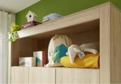 Trendteam Babyzimmer 3-teilige Kombination Olivia/Julie Eiche Sägerau Hell Melamin/Eiche Sägerau Hell Melamin -Barbie Store 89c142f2482cd4a3fd872c141128a514