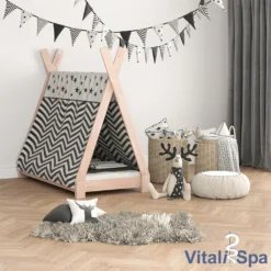 VitaliSpa Kinderbett Tipi Natur 140 X 137 X 70 Cm Massivholz -Barbie Store 8af7cb2e91f07841f95a345edba25b39