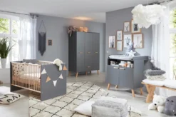 Trendteam Babyzimmer 3-teilige Kombination Mats Grau Melamin -Barbie Store 8afceef987a07215c85b7c7de14ef2e4