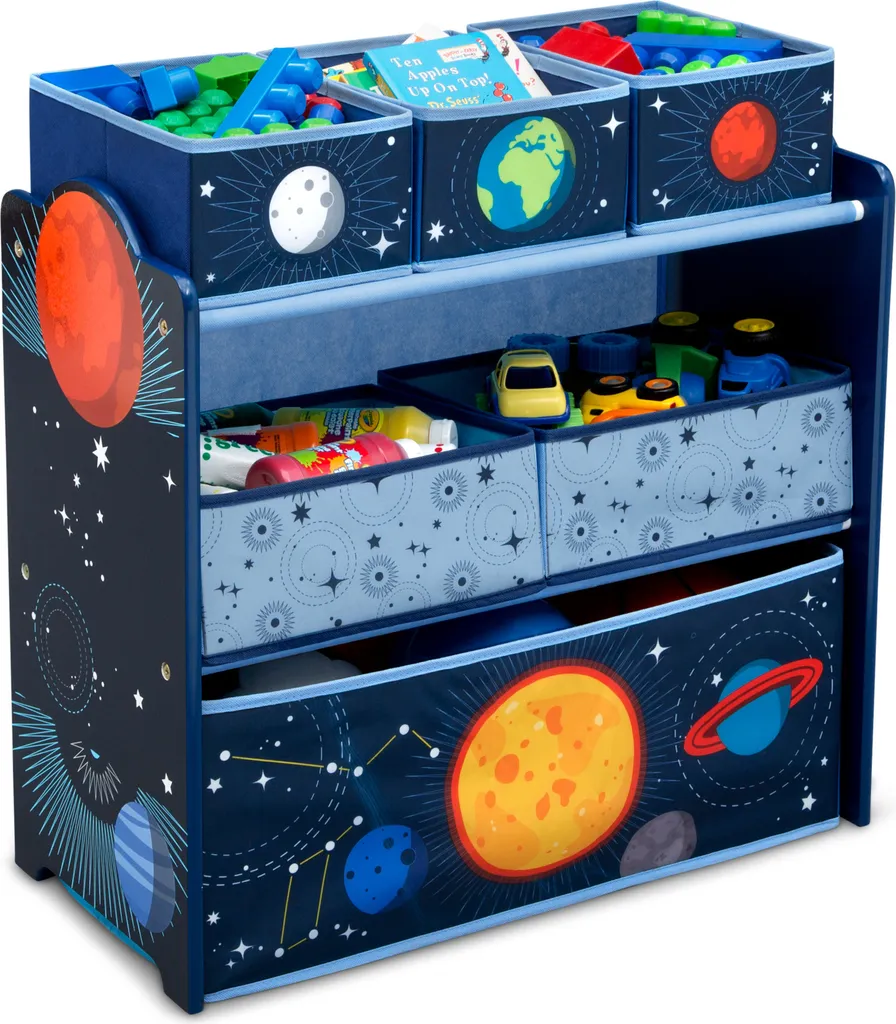 Delta Children Kinderzimmer Abentuer-Spielzeugschrank Mit Nylonfächern 3 Delta Children Kinderzimmer Abentuer-Spielzeugschrank Mit Nylonfächern