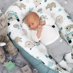 Babynest Kokon Neugeborene 90 X 50 Cm - Handmade Kuschelnest Baby Nestchen Mit Baumwolle Afrika Blau -Barbie Store 8cbe4ca31e61dbe265625ba48adfbabd