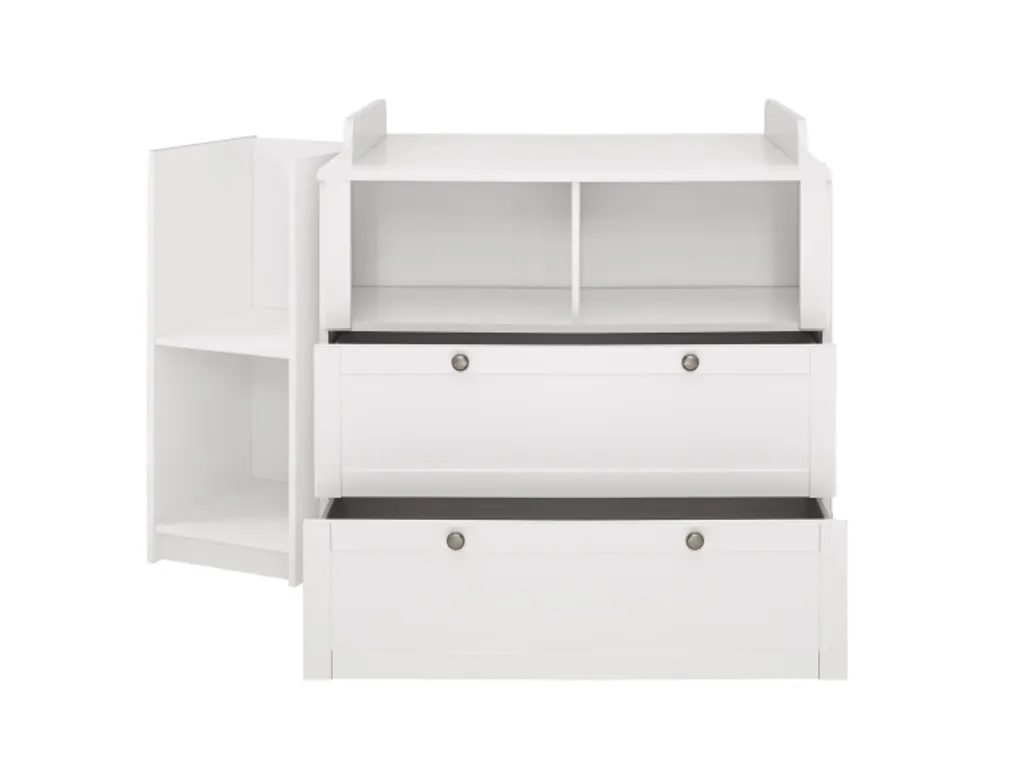 Babyzimmer Landhaus In Weiß 8 Teiliges Komplett Set Mit Soft Close Und Babybettmatratze Babyzimmermöbel Komplett, Komplett Babyzimmer 6 Babyzimmer Landhaus In Weiß 8 Teiliges Komplett Set Mit Soft Close Und Babybettmatratze Babyzimmermöbel Komplett, Komplett Babyzimmer – Bild 4