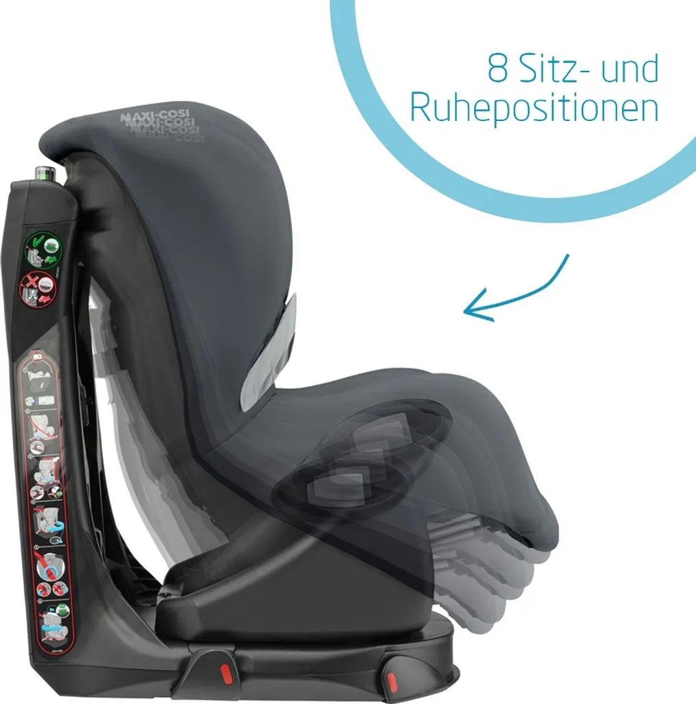 Maxi-Cosi Axiss Kindersitz, 180° Drehbarer Kleinkind Gruppe 1 Autositz (ca. 9-18 Kg) Wächst Mit Dem Kind Und Inkl. 8 Sitzpositionen, Nutzbar Ab Ca. 9 Monate Bis Ca. 4 Jahre, Authentic Graphite, Grau 8 Maxi-Cosi Axiss Kindersitz, 180° Drehbarer Kleinkind Gruppe 1 Autositz (ca. 9-18 Kg) Wächst Mit Dem Kind Und Inkl. 8 Sitzpositionen, Nutzbar Ab Ca. 9 Monate Bis Ca. 4 Jahre, Authentic Graphite, Grau – Bild 6