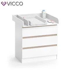 Vicco Wickelkommode Emma Weiß Sonoma 80 X 78 X 48 Cm Holzwerkstoff -Barbie Store 9221ef79fdecee74643591cc34db19da