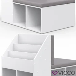 Vicco Kinderregal Onix Weiß 97,1 X 78,4 X 66,8 Cm Holzwerkstoff 15 Vicco Kinderregal Onix Weiß 97,1 X 78,4 X 66,8 Cm Holzwerkstoff -Barbie Store 92ee78568c985308b1c0f5994c77140f