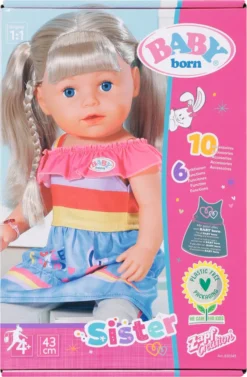 Zapf Creation Zapf BB SISTER BLOND 43CM 43CM 43CM 38 Zapf Creation Zapf BB SISTER BLOND 43CM 43CM 43CM -Barbie Store 93d09aab578fa7fc4d5506ca099ae951