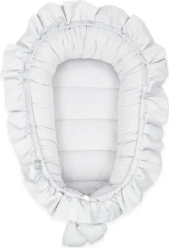 Babynestchen Velvet Kuschelnest Für Neugeborene 90x50 Cm - Baby Nestchen Bett Kokon Fleecestoff Grau -Barbie Store 97a8b7be7ba29dcae8b36cdb714172ce