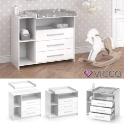 Vicco Wickelkommode Oskar Weiß 113 X 100 X 53 Cm Holzwerkstoff -Barbie Store 9aece363c3e1aea73e52516e6057000c
