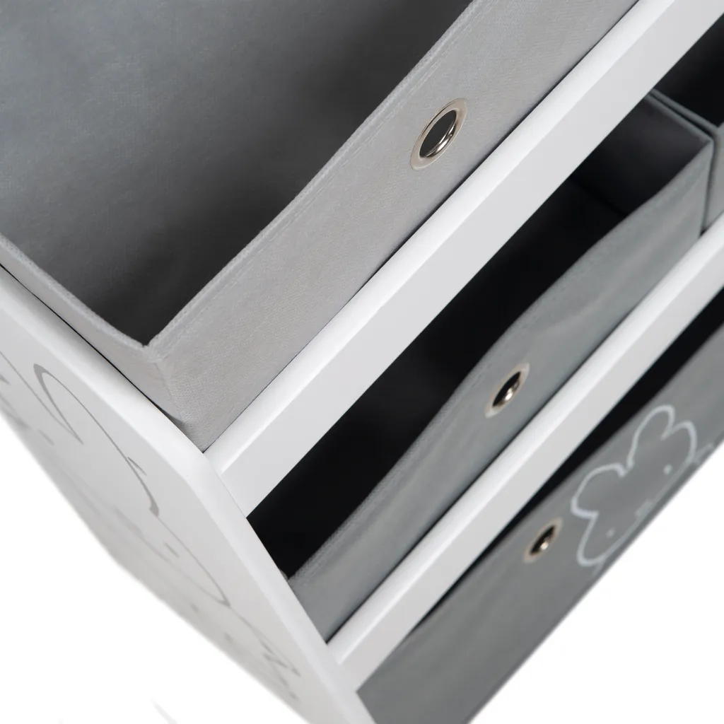 Roba Spielregal „Miffy“, Spielzeugregal Mit 5 Stoffboxen, Aufbewahrungsregal, Für Jungen Und Mädchen 6 Roba Spielregal „Miffy“, Spielzeugregal Mit 5 Stoffboxen, Aufbewahrungsregal, Für Jungen Und Mädchen – Bild 4