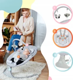 Kinderkraft Baby Rocker LULI Gray 38 Kinderkraft Baby Rocker LULI Gray -Barbie Store 9bcf3c199b725d62e3e1002943cf291e