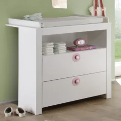 Trendteam Babyzimmer Wickelkommode Olivia/Julie Weiß 96 X 104 X 69 Cm -Barbie Store 9cedb5be44ad7d4ff4111f14ee016ba4