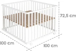 Roba Laufgitter 'Little Stars', 100x100 Cm, Sicheres Spielgitter Inkl. Schutzeinlage & Rollen, Weiß -Barbie Store 9e0b800e92e1eda629dae6073a139754