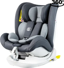 SKY DELUXE Dunkelgrau Kindersitz Mit 360 Grad Drehbarem Isofix-System-BUF BOOF 0, 36 Kg -Barbie Store 9e8618216d9dcf6dfa355c0aa593fdec