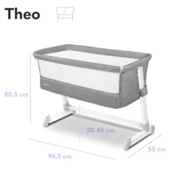 Lionelo Theo Baby Beistellbett Kinderbett In Grau Babybett Zustellbett Reisebett Bett Kind -Barbie Store 9ec8fc5192f8536167c5b9e625c6395f