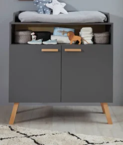 Trendteam Babyzimmer 3-teilige Kombination Mats Grau Melamin -Barbie Store 9eefb0e9662df9e322a5c9e98bb22997