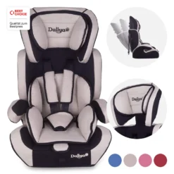 Daliya® CARSITTO Kinderautositz 9-36KG Gruppe I / II / III ( Beige ) Autositz Mit 5-Punkt-Sicherheitsgurt Mitwachsend Kindersitz Kinderautositz Autokindersitz