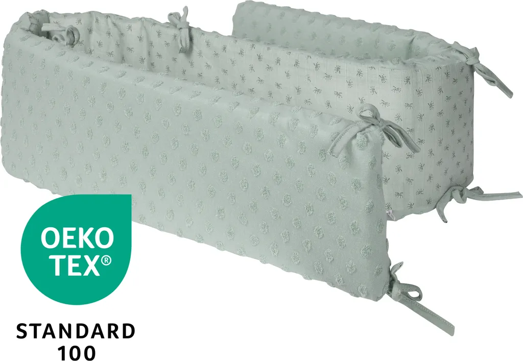 Roba Nestchen ‚Lil Planet‘, Baumwolle, GOTS , Für Betten 60 X 120 Cm/ 70 X 140 Cm, Frosty Green 9 Roba Nestchen ‚Lil Planet‘, Baumwolle, GOTS , Für Betten 60 X 120 Cm/ 70 X 140 Cm, Frosty Green – Bild 7