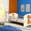 ACMA Jugendbett Kinderbett Junior-Bett Komplett-Set Mit Matratze Lattenrost Und Rausfallschutz Sonoma 11 Welpe 140x70 -Barbie Store a1906ea14ad0fe900393ca9844efb479