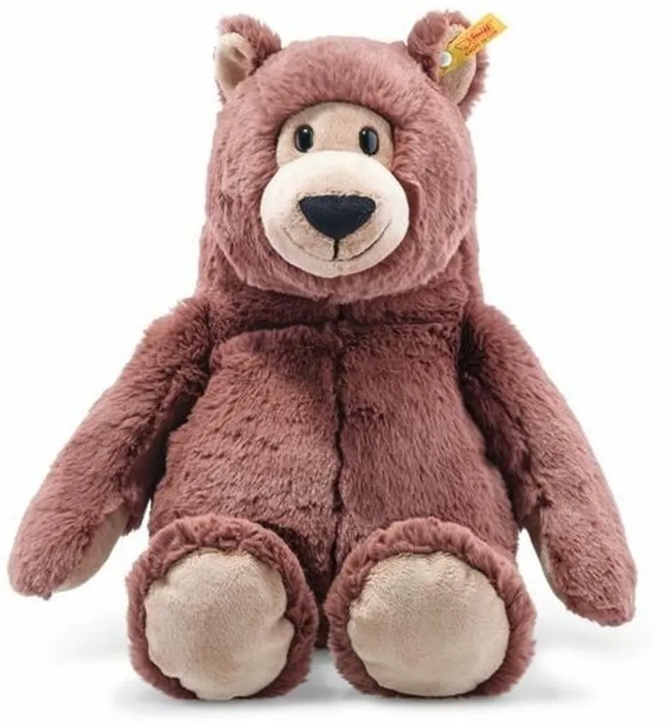 Steiff Bella Bär, Original Plüschtier 30 Cm, Plüschbär Teddy Sitzend, Kuscheltier Für Kinder, Soft Cuddly Friends, Schmusetier Zum Spielen & Kuscheln, Waschbar, Stofftier Rotbraun (113840), Rot 8 Steiff Bella Bär, Original Plüschtier 30 Cm, Plüschbär Teddy Sitzend, Kuscheltier Für Kinder, Soft Cuddly Friends, Schmusetier Zum Spielen & Kuscheln, Waschbar, Stofftier Rotbraun (113840), Rot – Bild 6